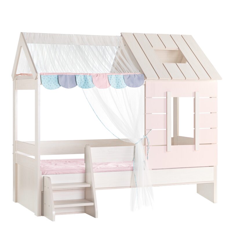 Детско легло къща PINK HOUSE – 90 х 200 – розово