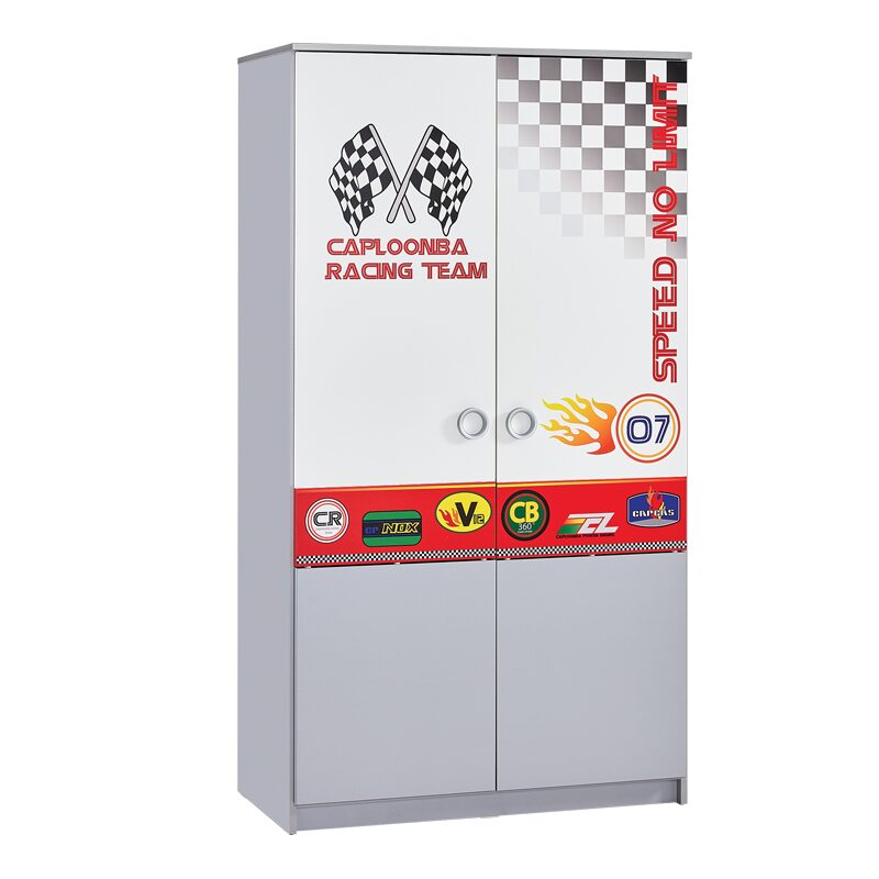 Двукрилен детски гардероб TURBO CAP 2