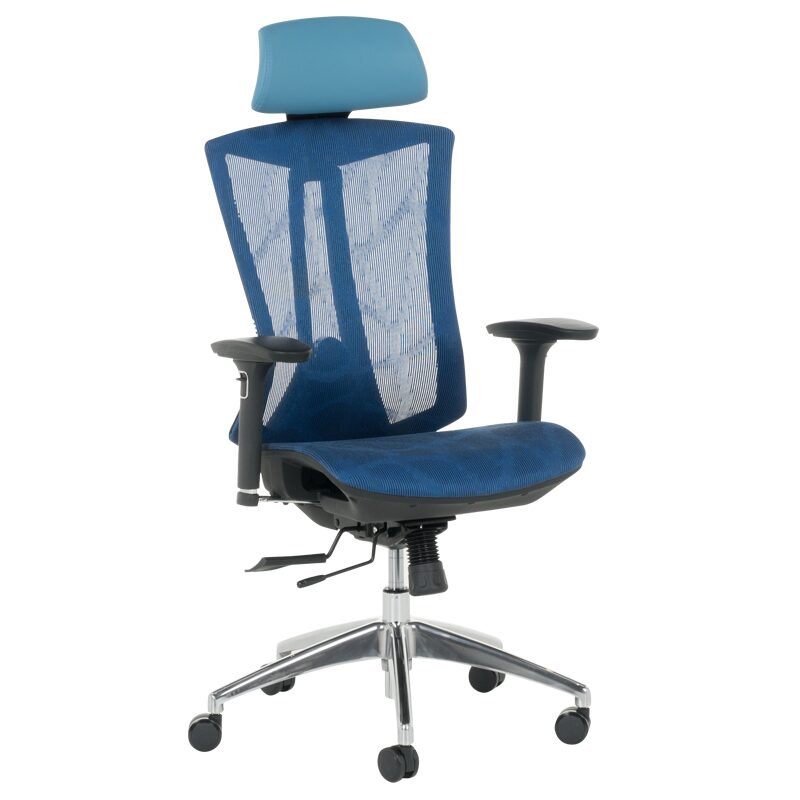 Ергономичен стол 7577 – син