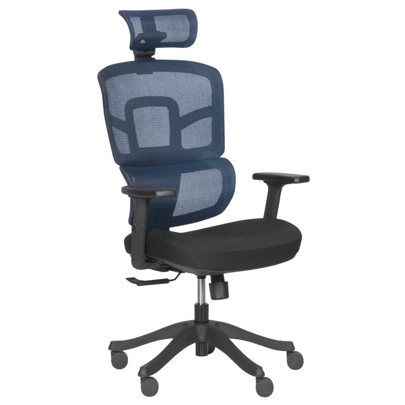 Ергономичен стол 7582 – син-черен