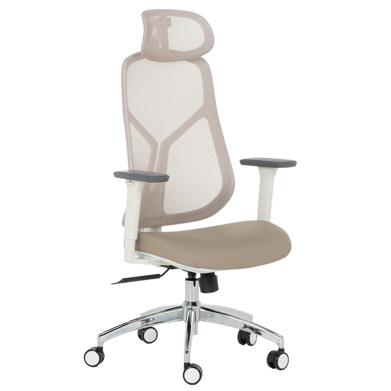 Ергономичен стол 7901 W еко кожа – кафе