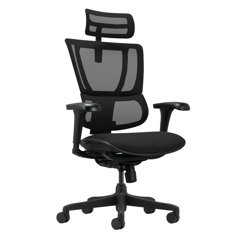 Ергономичен стол ERGOHUMAN IOO BUDGET 2 – черна рамка – черен