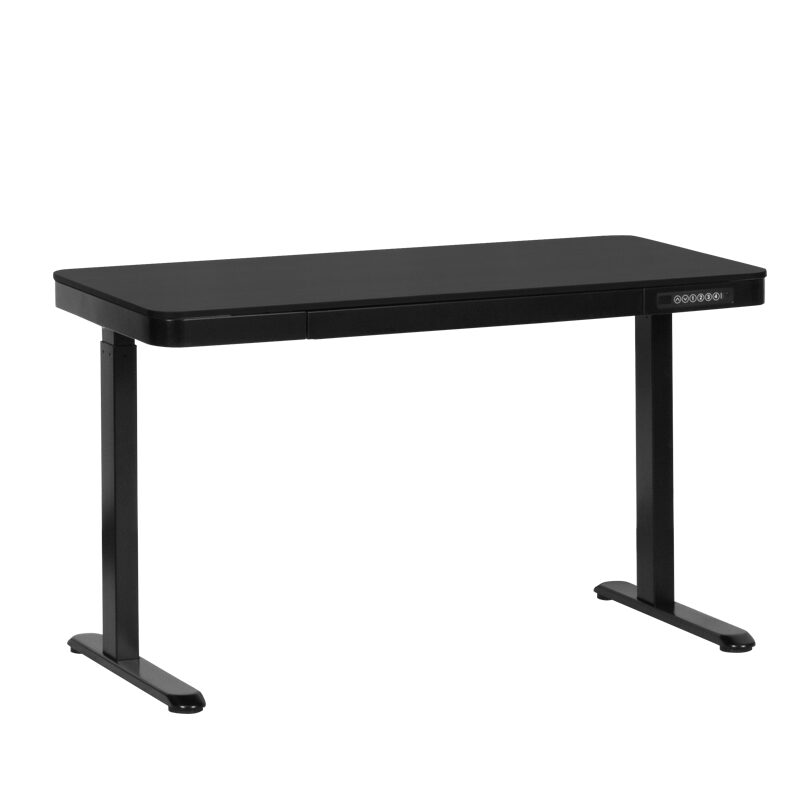 Ергономично регулируемо бюро CR-118 E – 150 см – черно