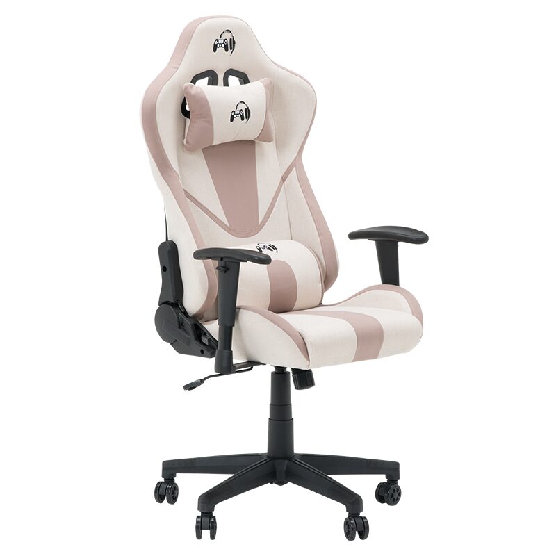 Геймърски стол 6313 – крем-розов