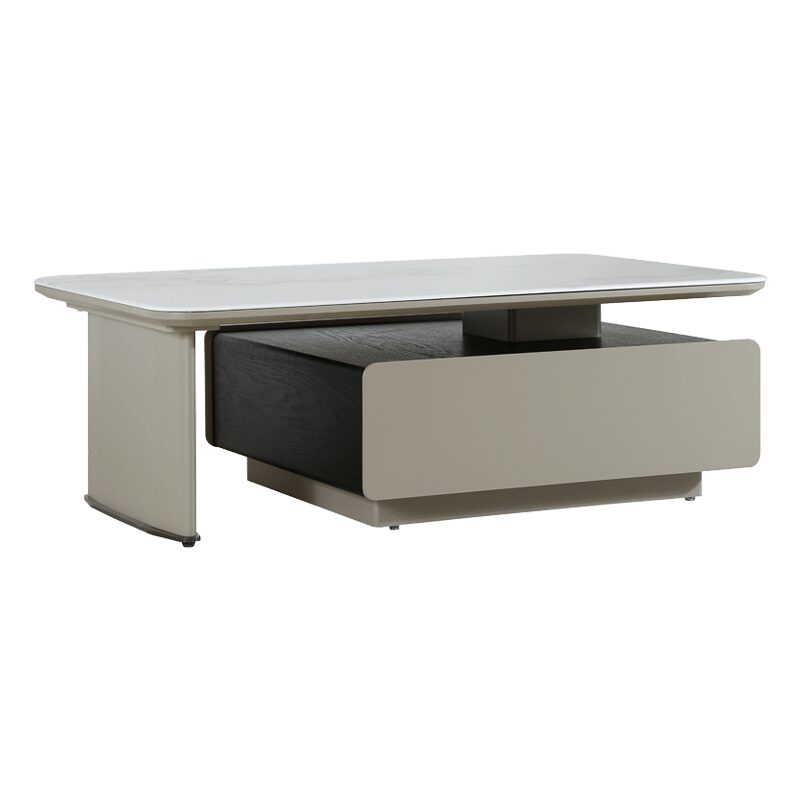 Холна маса ALIVIA – бял-капучино