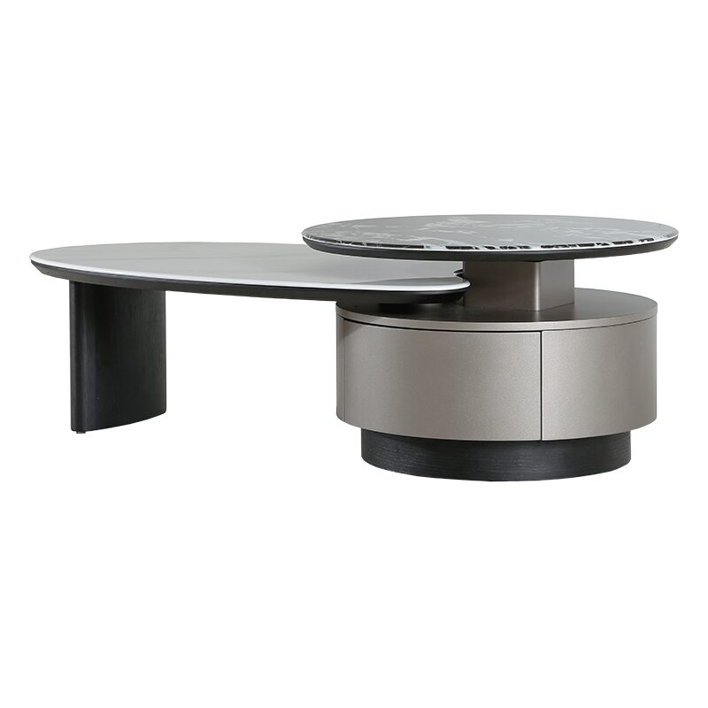 Холна маса BAKER – черен-бял