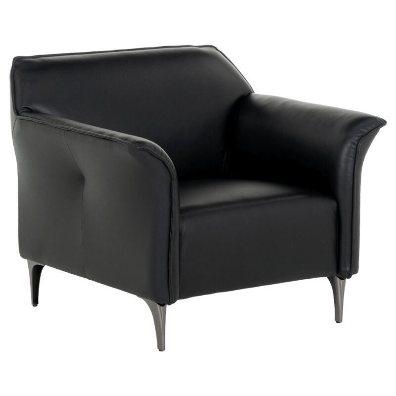 Кожен фотьойл NEхO LUх – черен