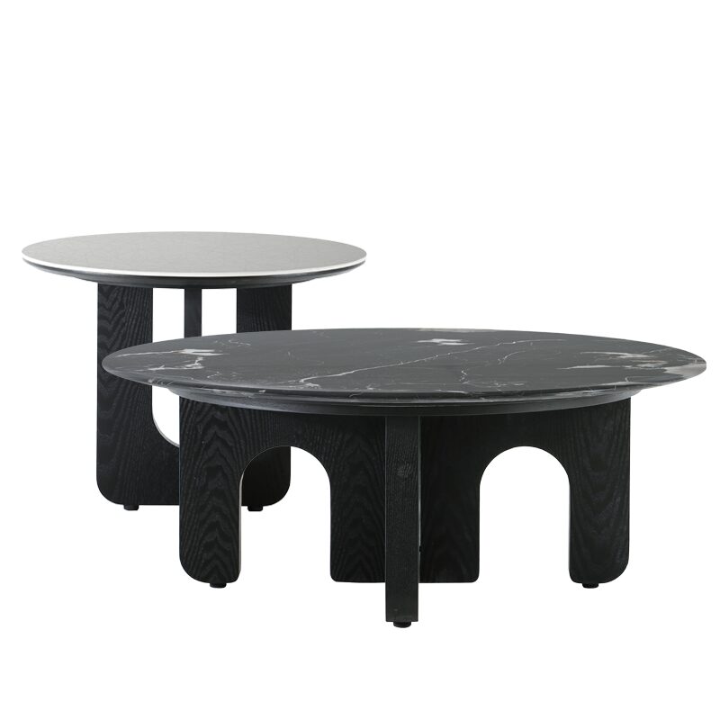 Комплект холни маси BALDER – черен-бял