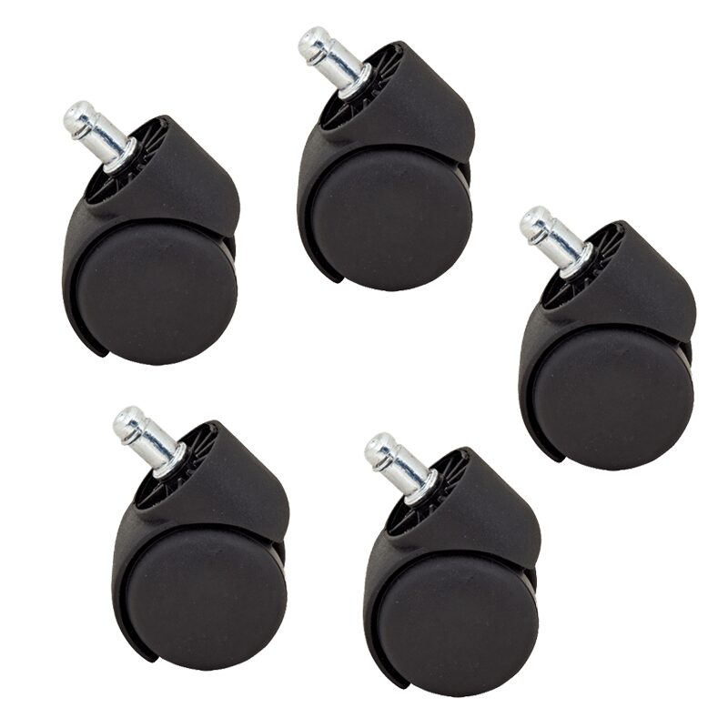 Комплект полипропиленови колела за офис стол 5 бр.