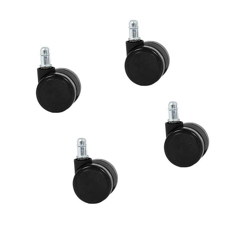 Комплект колела за посетителски стол модел 1702-1710 4 бр. – черни