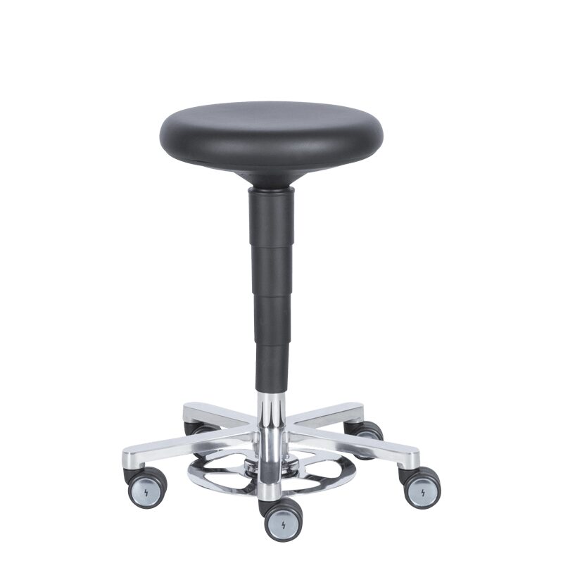 Лабораторен ергономичен стол BIMOS STOOL 9F63R – черен