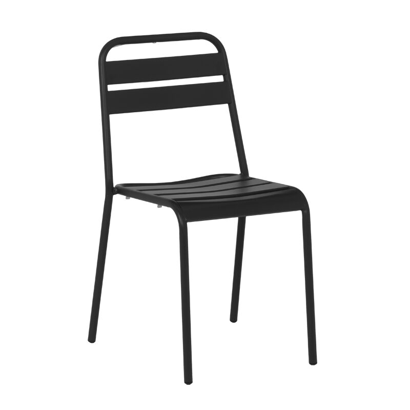 Метален градински стол ABA – черен