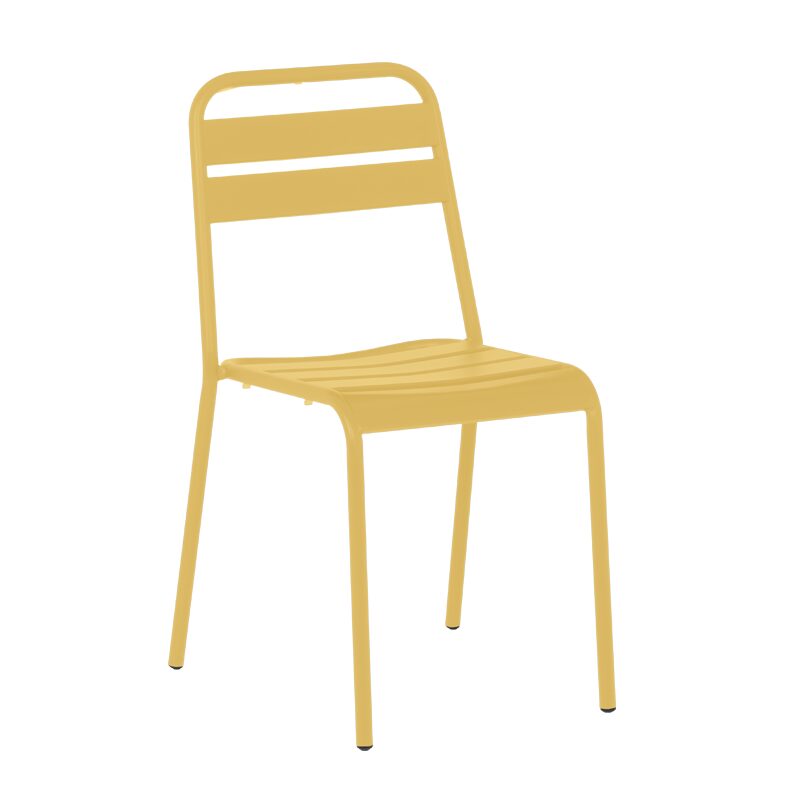 Метален градински стол ABA – жълт