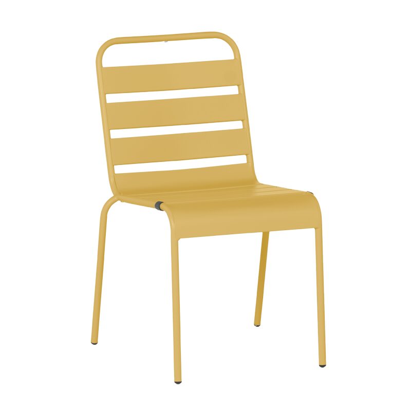 Метален градински стол MURI – жълт