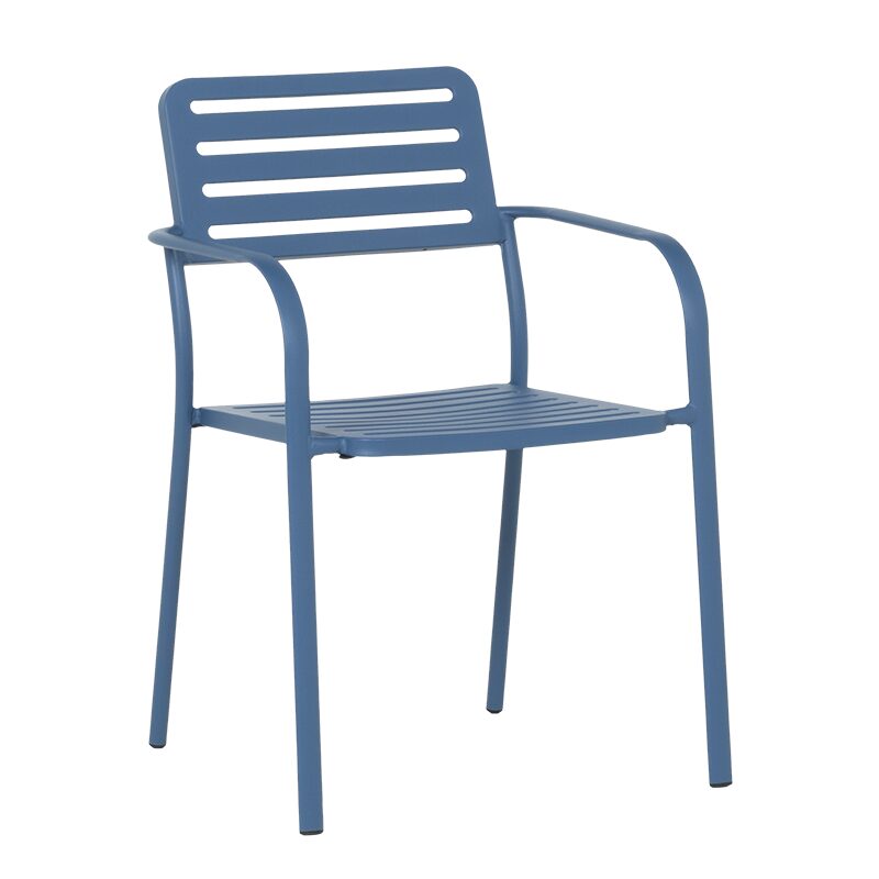 Метален градински стол WASE – тъмносин