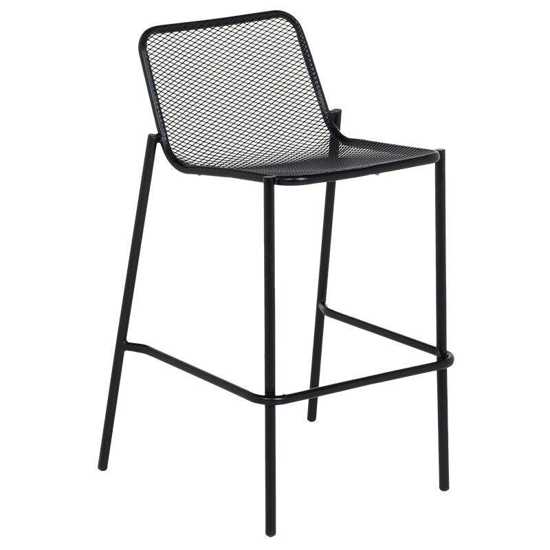 Метален кетъринг бар стол BAMA – черен