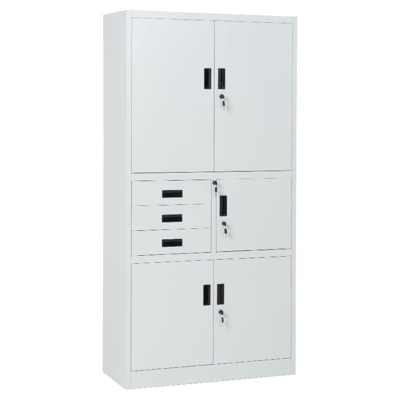 Метален шкаф CR-1281 Е K – сив