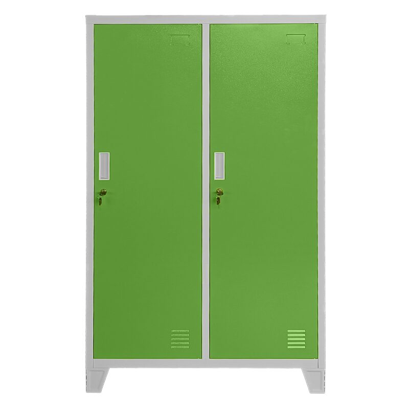 Метален шкаф CR-1604-2 JZ – Сив / зелен