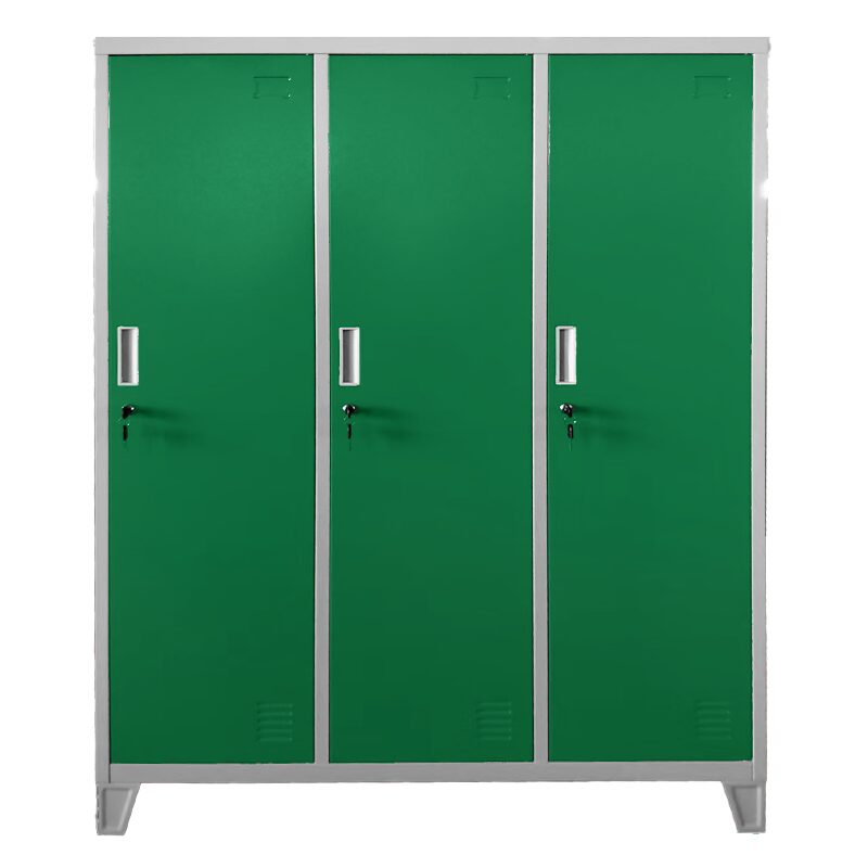 Метален шкаф CR-1604-3 JZ – сив / тъмнозелен