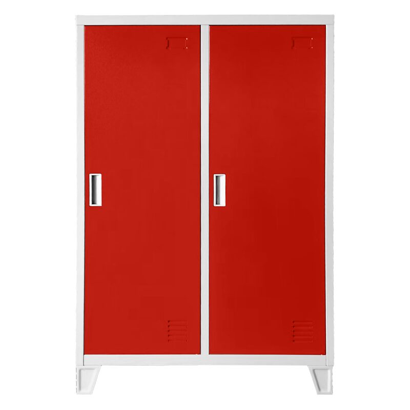 Метален шкаф CR-1605-2 JZ – сив / червен