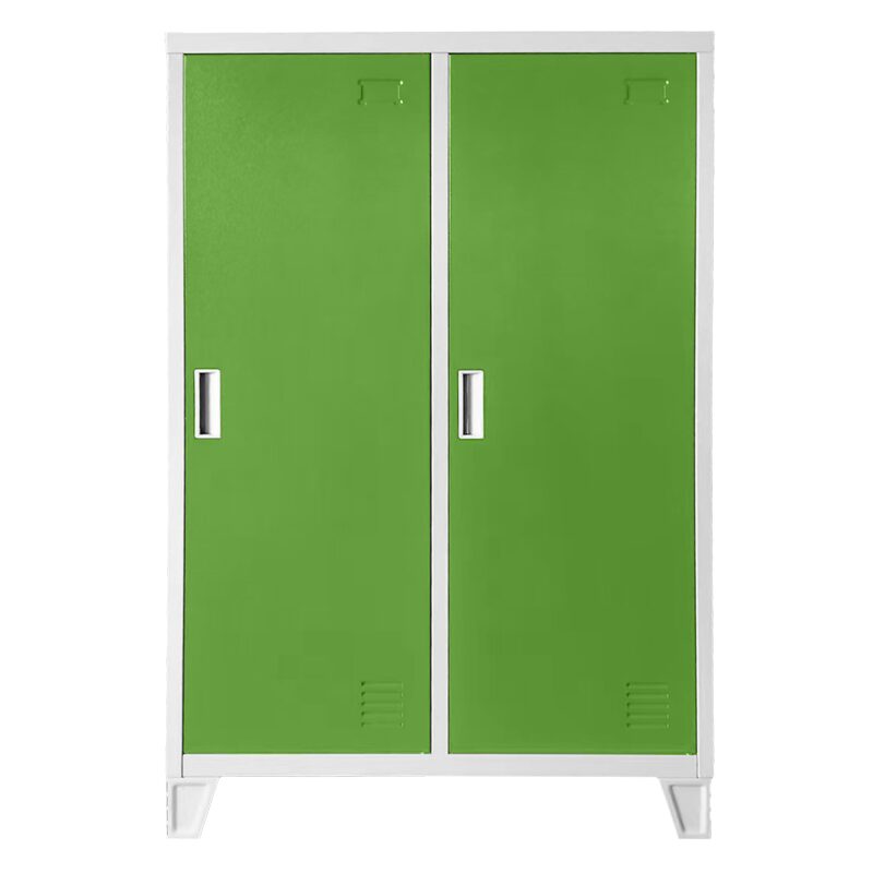 Метален шкаф CR-1605-2 JZ – сив / зелен