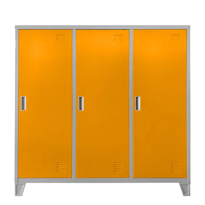 Метален шкаф CR-1605-3 JZ – сив / оранжев