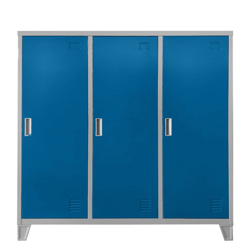 Метален шкаф CR-1605-3 JZ – сив / син