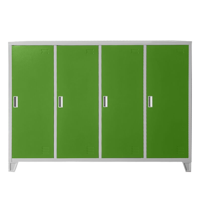 Метален шкаф CR-1605-4 JZ – Сив / зелен