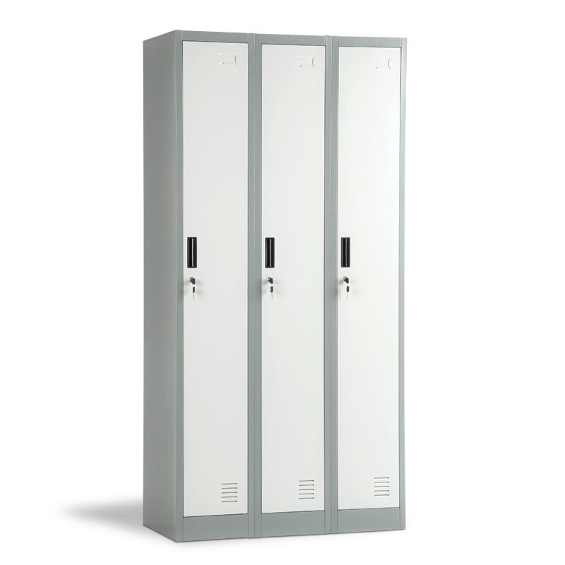 Метален шкаф CR-1242 J LUх – сив / тъмносив