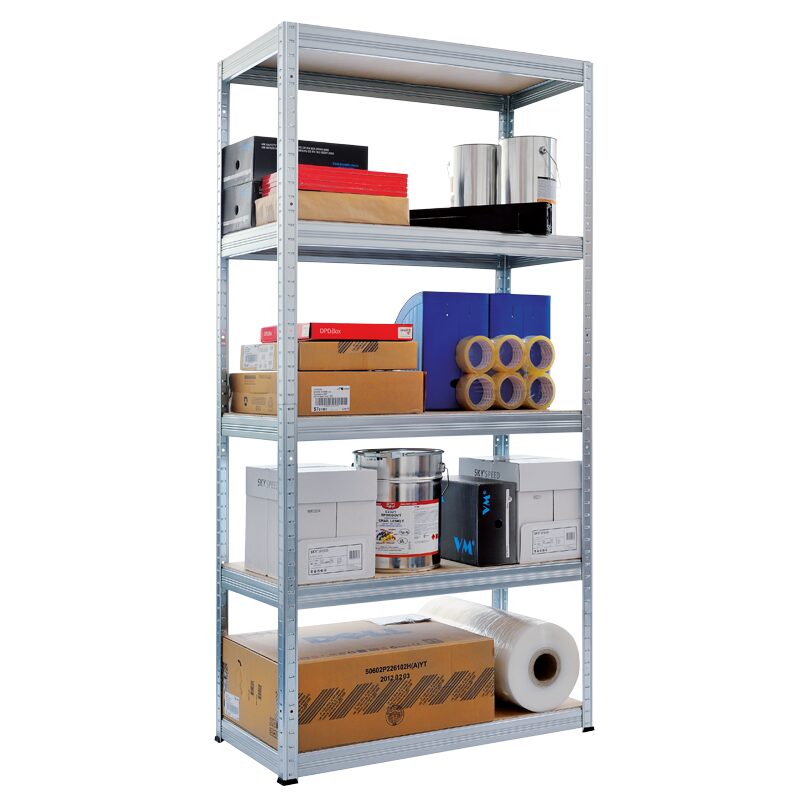 Метален стелаж STAR 180х75х35 см, до 175 кг на рафт – цинк