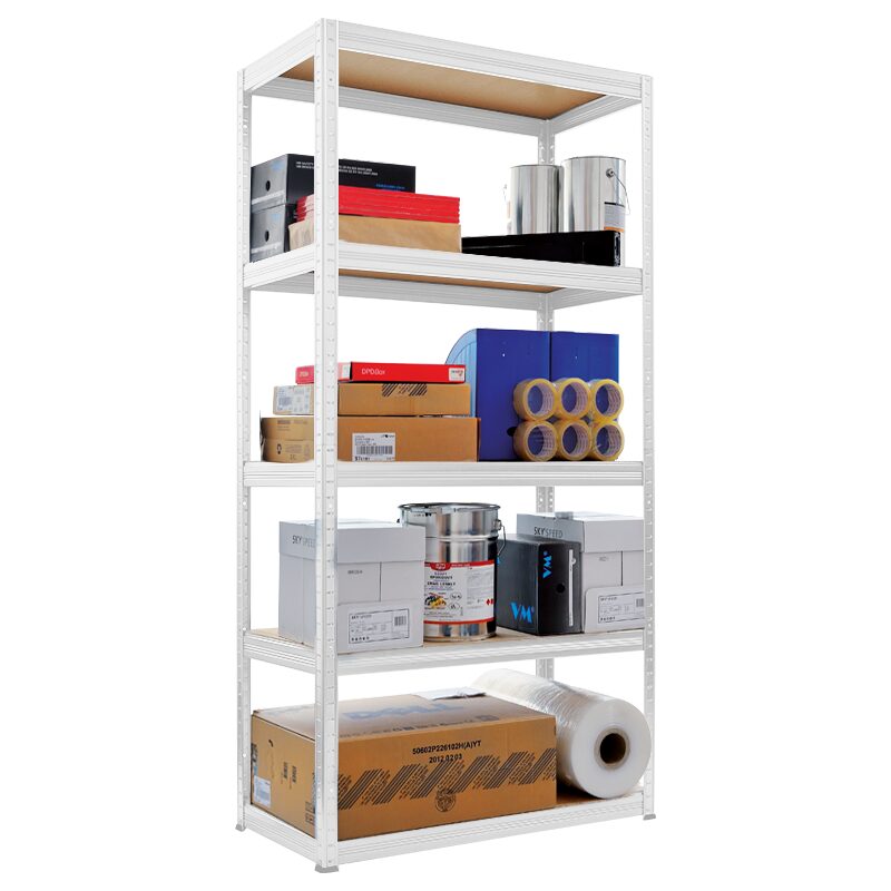 Метален стелаж STAR 180х90х35 см, до 250 кг на рафт – бял