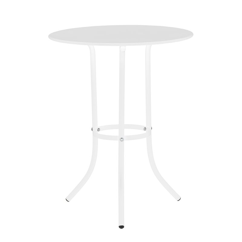 Метална градинска маса NIGER D 60 – бяла