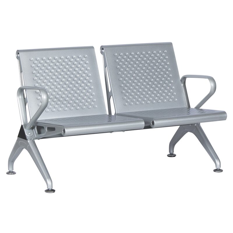 Посетителска пейка с 2 места CR-1031-2 – сребърна