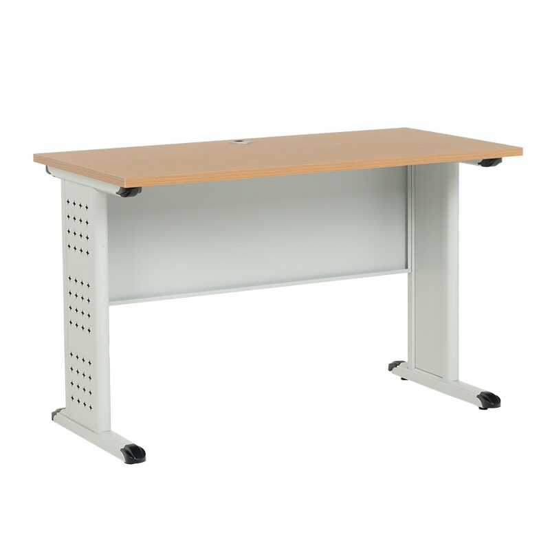 Метално бюро CR-1315 K – сиво / бук