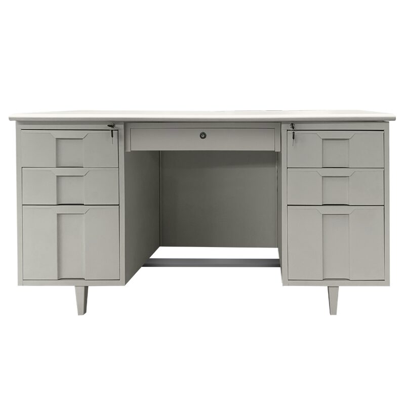 Метално бюро CR-1319 L – сиво