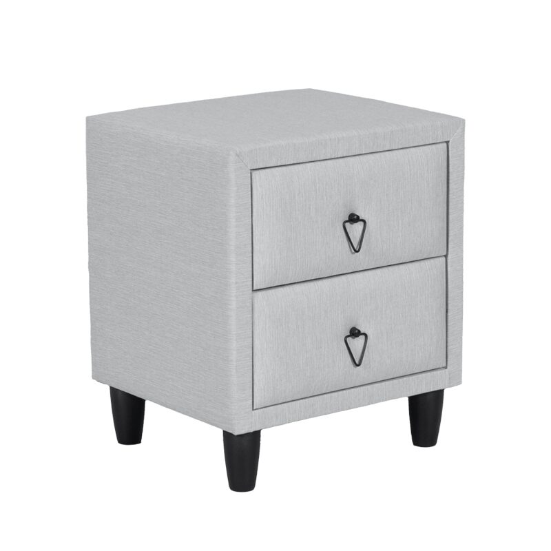Нощно шкафче за спалня GRASSE – сив 102