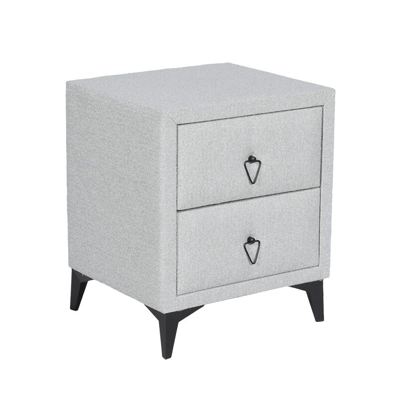 Нощно шкафче за спалня KOLAJEN LINEN – сив 02