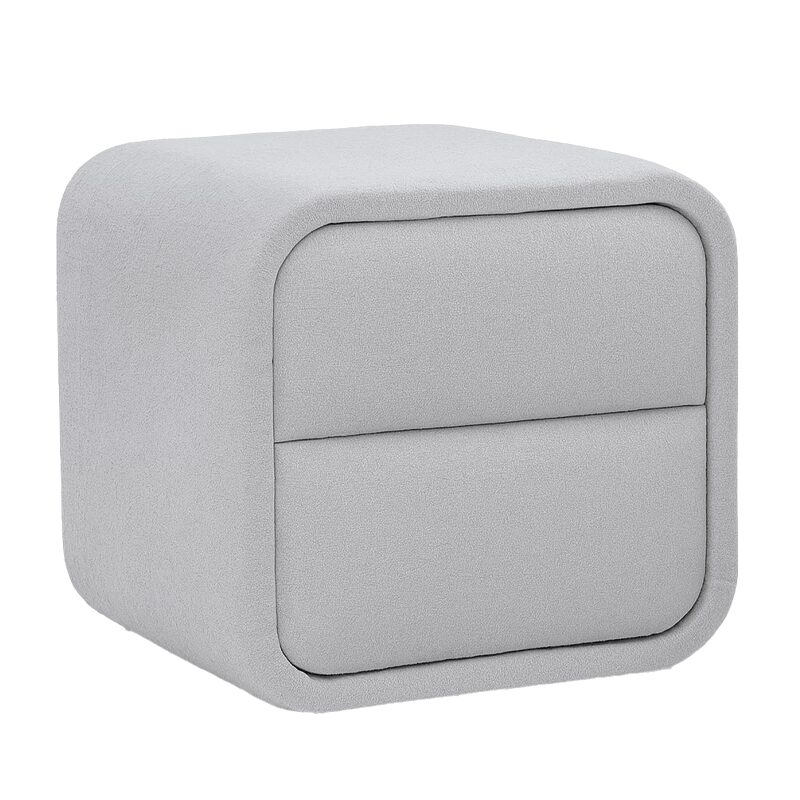 Нощно шкафче за спалня MYKONOS – сребърен AN