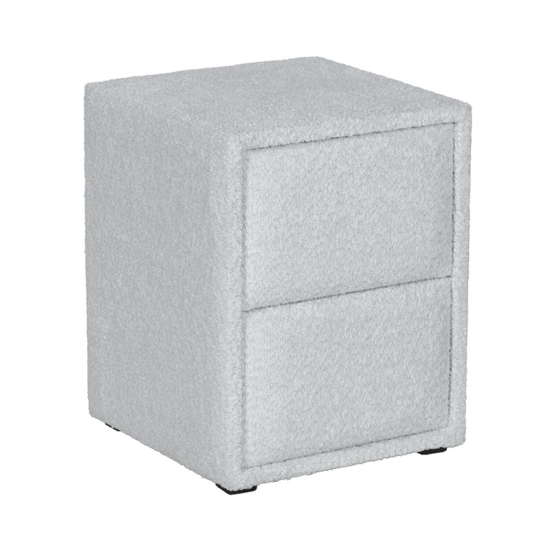 Нощно шкафче за спалня PAROS – сребърен AN