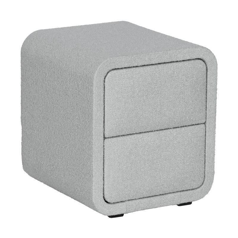 Нощно шкафче за спалня RODOS – светлосив 326