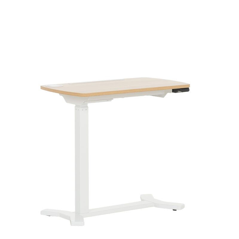 Подвижна регулируема маса за лаптоп CR-025 – бук / бял