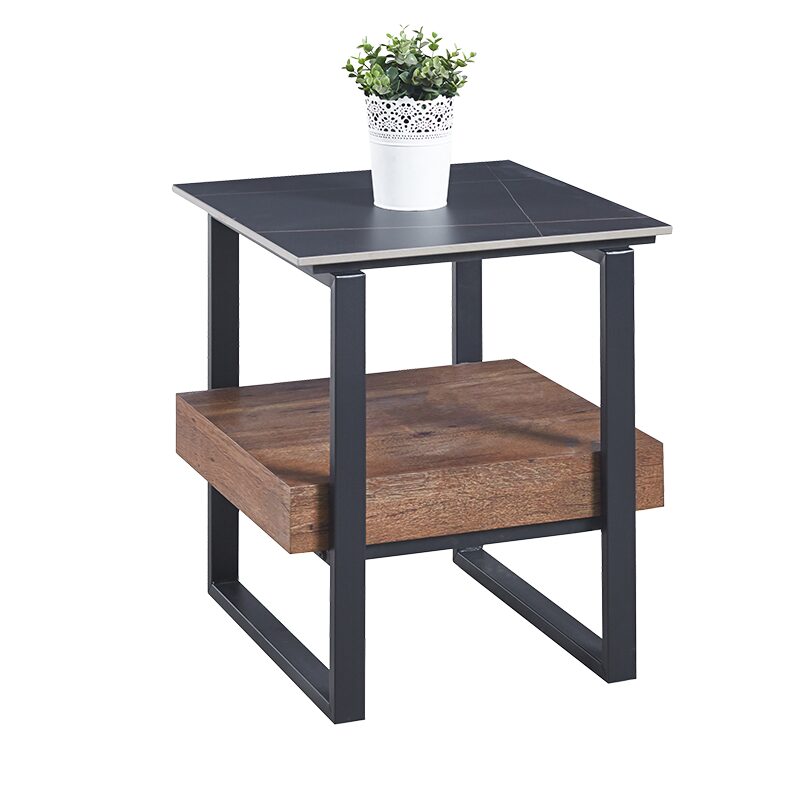 Помощна холна маса SALA – орех / черно