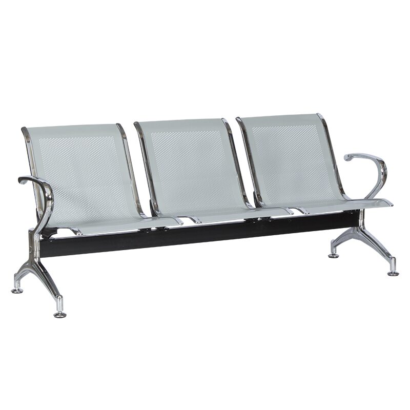 Посетителска пейка с 3 места CR-1030-3 – сребърна