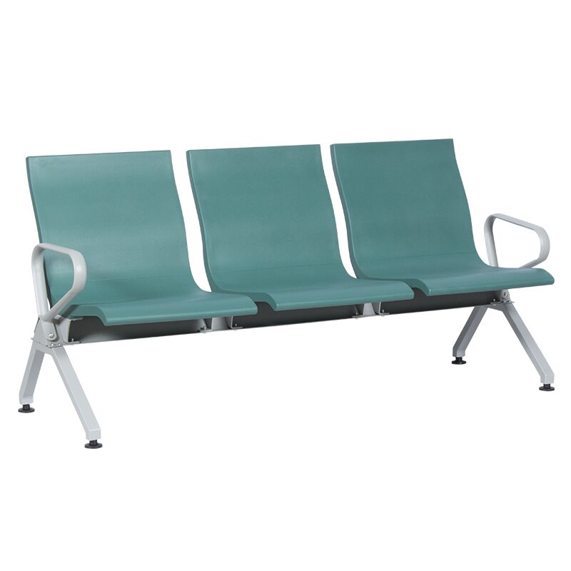 Посетителска пейка с 3 места CR-1037-3 – зелена