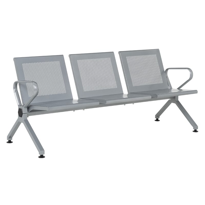 Посетителска пейка с 3 места CR-1039-3 – сребърна