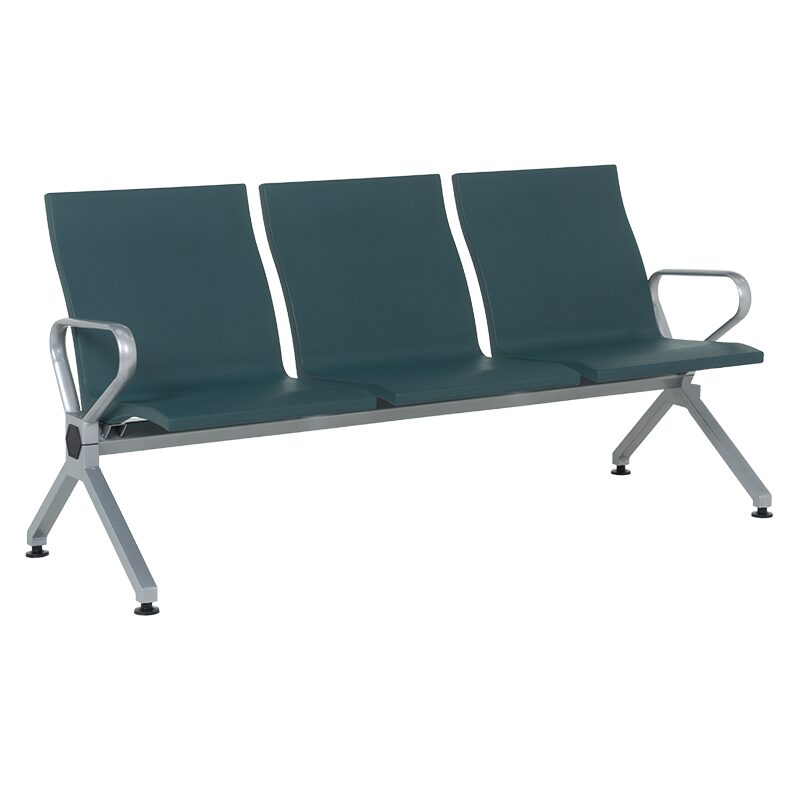 Посетителска пейка с 3 места CR-1040-3 – зелена