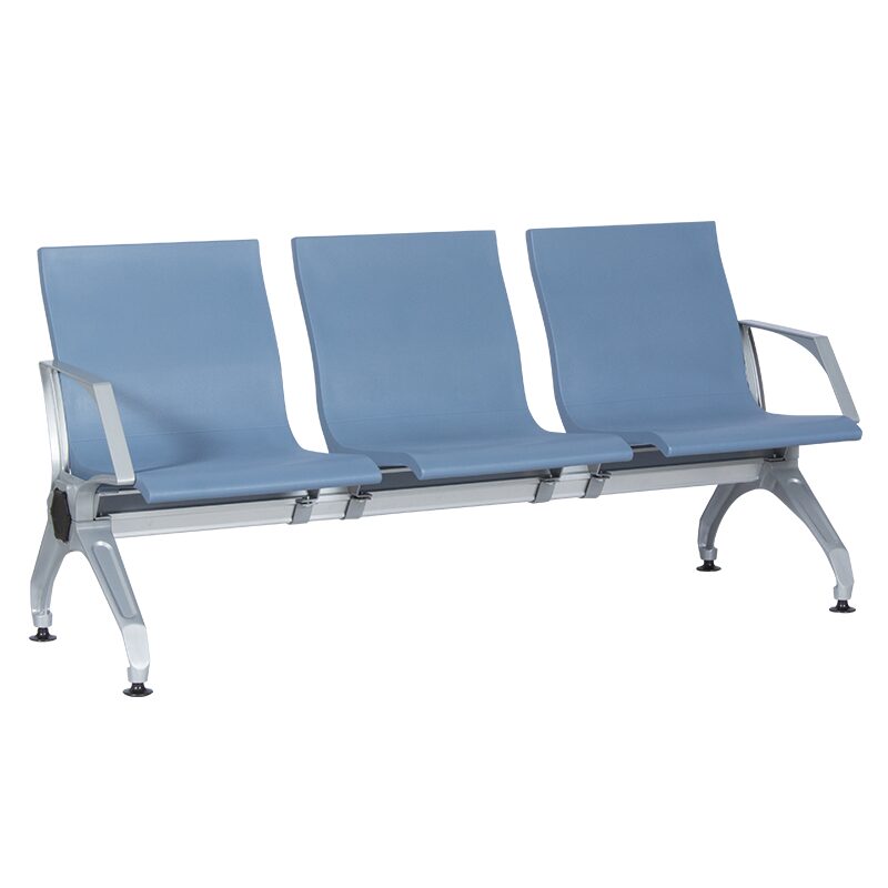 Посетителска пейка с 3 места CR-1034-4 – синя