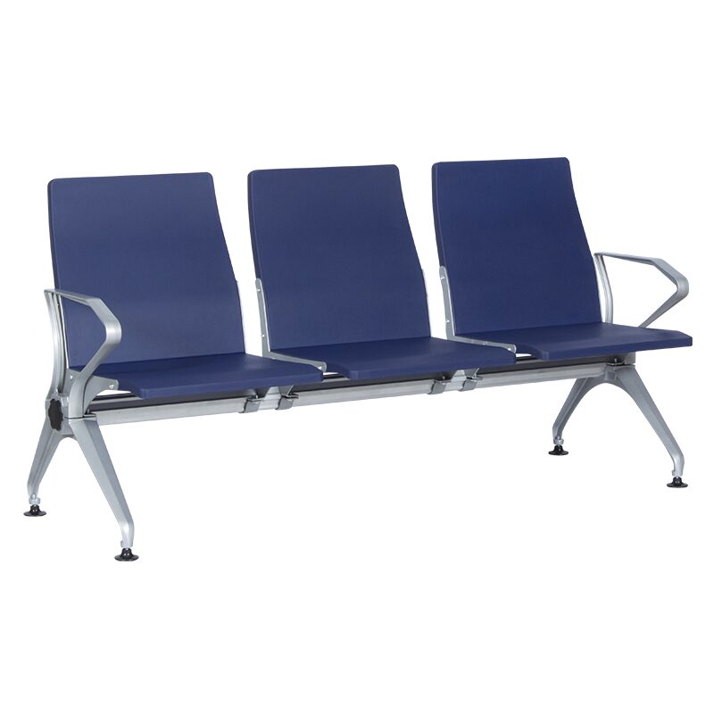 Посетителска пейка с 3 места CR-1036-3 – синя