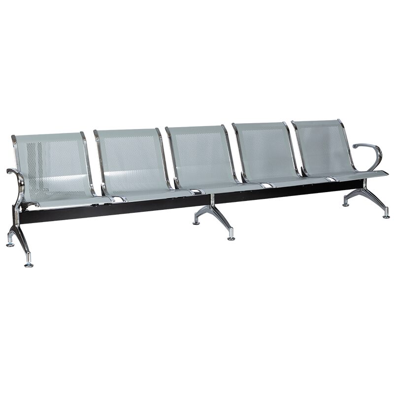 Посетителска пейка с 5 места CR-1030-5 – сребърна