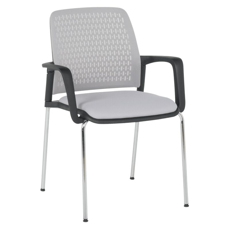 Посетителски стол 1138 CH – светлосив